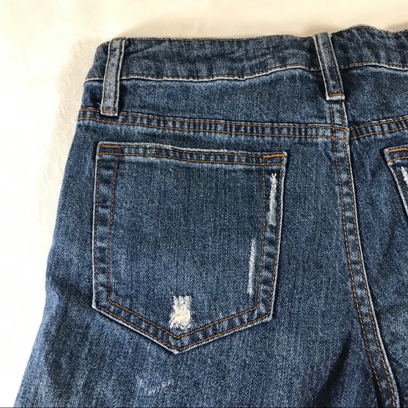 Joes jeans 25 rolled shorts NWT distressed 8” rise - Picture 5 of 7